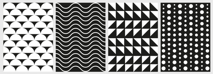 Brutalist Geometric shape pattern background template