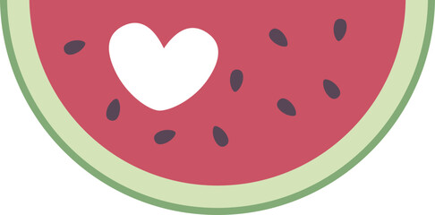Watermelon vector summer illustration - 785087174