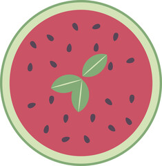 Watermelon vector summer illustration - 785087181