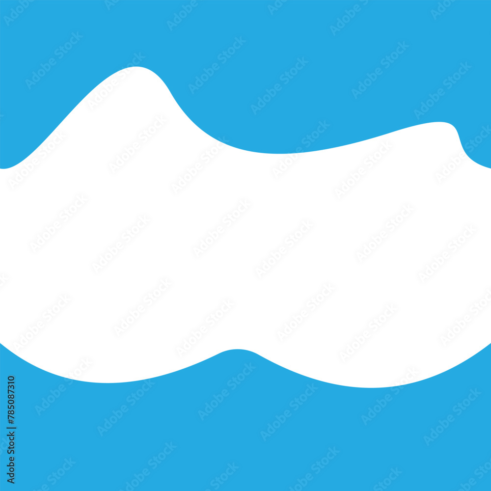 Wall mural website border and header set with drops, waves, organic and geometric shapes. isolated vector templ