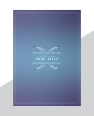 Front page of Book Cover Design Flyer Poster Book Title Author Name Design Illustration