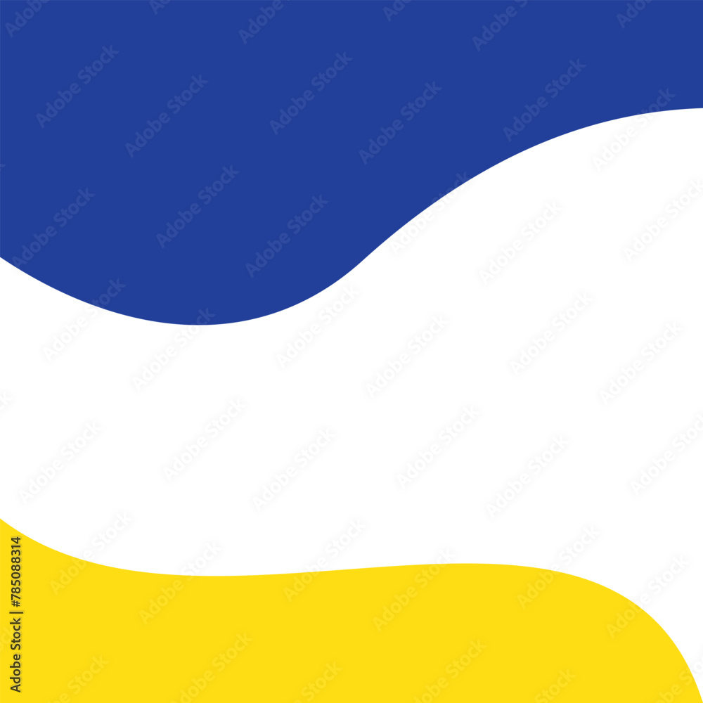 Wall mural website border and header set with drops, waves, organic and geometric shapes. isolated vector templ