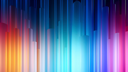 Digital holographic glass neon light abstract graphic poster web page PPT background