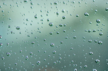 Rain drops on windshield 6