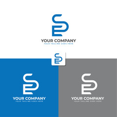 Letter S or ES Monogram Logo design template