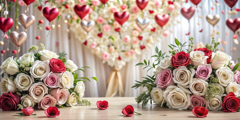 wedding decorations, hearts, celebration, wedding
