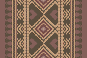 Fabric ethnic tribal pattern art. Ethnic ikat seamless pattern. American and Mexican style. Design for background, wallpaper, illustration, fabric, clothing, carpet, textile, batik, embroidery.