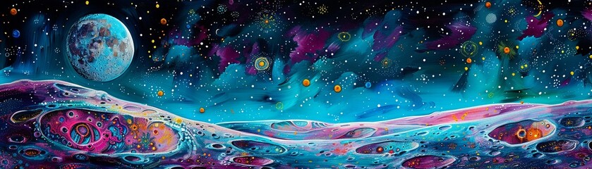 To the Moon Virtual Reality Experience Create a virtual reality experience simulating a journey to the moon