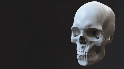 Obraz premium Skull on a black background 