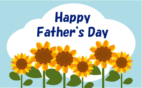 父の日用ひまわり畑