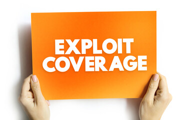 Exploit Coverage is coverage, found in some cyberpolicies, that generally covers the insured for claims related to unauthorized access, text concept on card