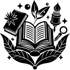 book and pencil