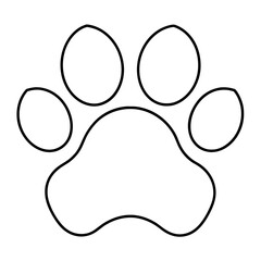 animal paw vector