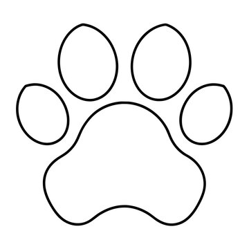animal paw vector