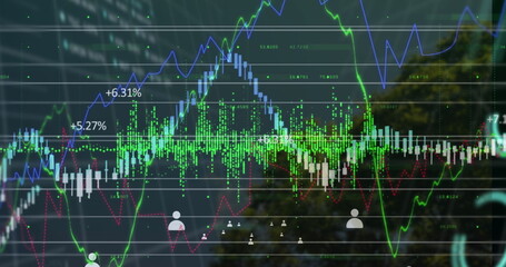 Image of financial data processing over grid