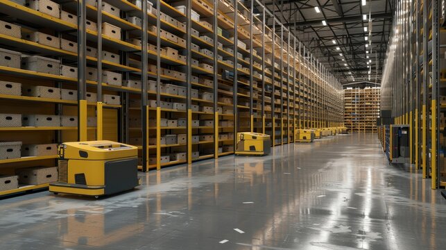commerce fulfillment center with automated order picking