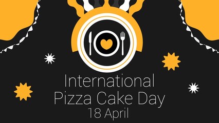 International Pizza Cake Day web banner design 