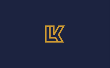 letters lk or kl logo icon design vector design template inspiration