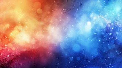 Abstract background with a vivid bokeh effect in red and blue hues. - 785111180
