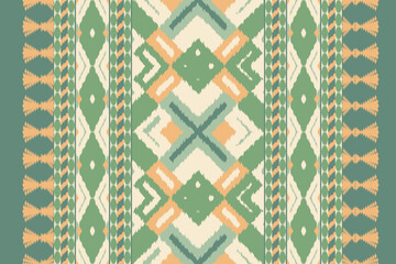 Ethnic abstract ikat art. Aztec ornament print. geometric ethnic pattern seamless color oriental. Design for background ,curtain, carpet, wallpaper, clothing, wrapping, Batik, vector illustration.