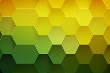 Green and yellow gradient background with a hexagon pattern in a vector illustration