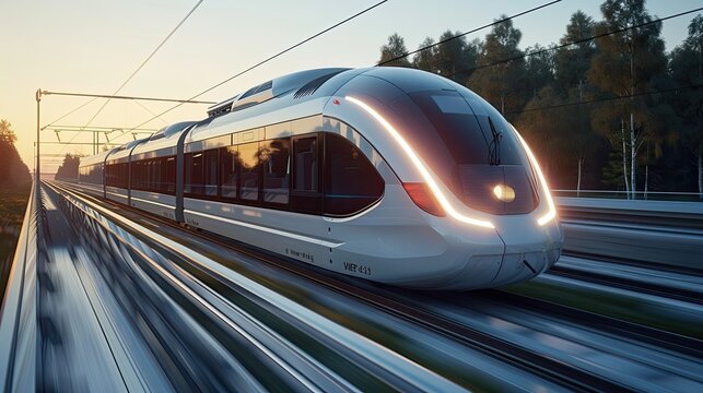 Hydrogen fuel cell-powered trains for emission-free rail transport