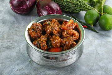 Asian cuisine - prawn in chili sauce