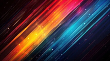 Vibrant diagonal stripes with sparkles. Abstract background. Energy and motion concept for design and print. - obrazy, fototapety, plakaty