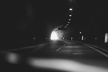 dark tunnel highway