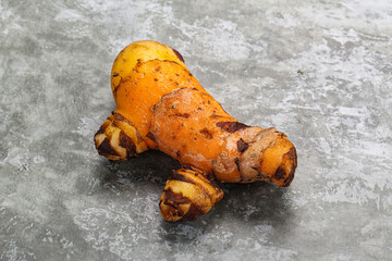 Fresh curcuma root for cooking
