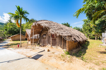 Baicha Boathouse in Hainan Dongfang City under the Chinese sun