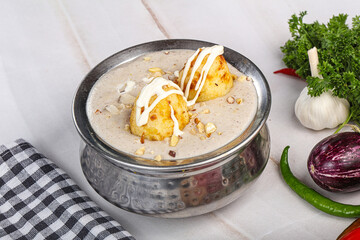 indian cuisine Malai Kofta with sauce