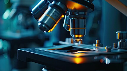 Nanotechnology research lab studying microscopic materials