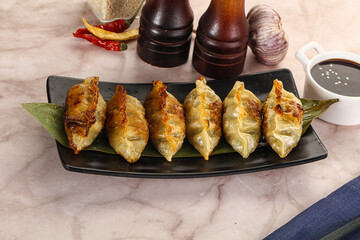 Fried Japanese stuffed dumplings - Gyoza