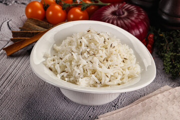 Indian cuisine jeera basmati rice