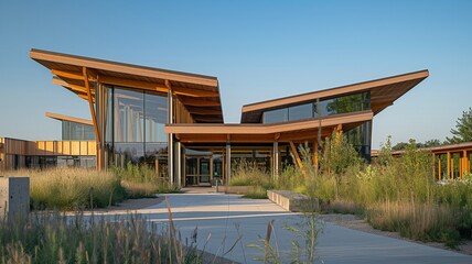 Obraz premium Eco-Friendly Community Hub