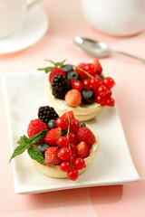Berries tartlets.
