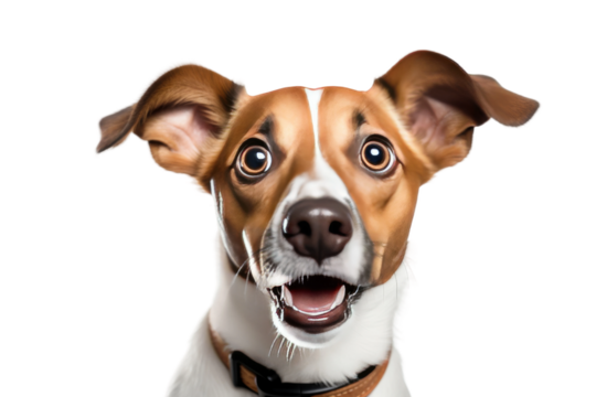 Majestic Canine Gazing Into the Distance. On White or PNG Transparent Background.