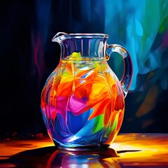 colorful jug