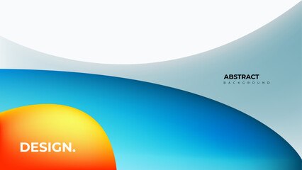 abstract blue orange gradient background. vector illustration