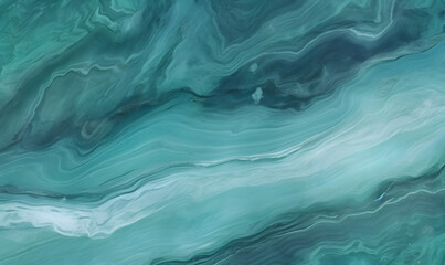 Mint Marble with Obsidian Horizontal Background, Generative AI