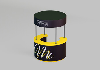 Promotional Rounded Stand Mockup