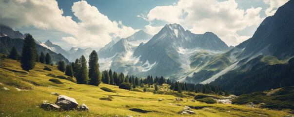 A beautiful mountains landscape, amazing view