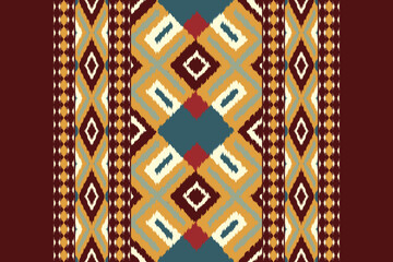 Traditional tribal or Modern native thai ikat pattern. Geometric ethnic background for pattern seamless design or wallpaper.
