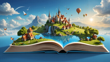 World Book Day open book illustration fairies 7