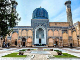 Gur-e-Amir or Guri Amir is a mausoleum of the Turco-Mongol conqueror Timur (also known as Tamerlane) in Samarkand, Uzbekistan.