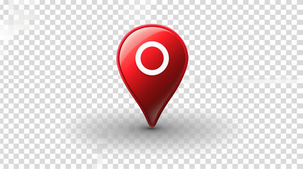 Fototapeta premium location icon, map pointer with pin icon