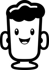 Petite Pours Emblematic Vector Logo Mini Mugs Symbol of Small scale Cheers