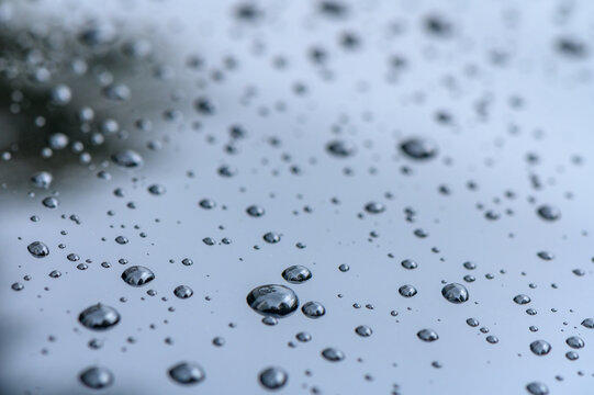Raindrops on the surface of the car glass. Raindrops natural abstract background.1