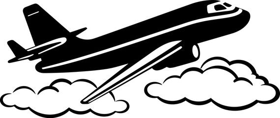 Flight Sketch Whimsical Air Travel Design Doodle Glide Playful Plane Symbol